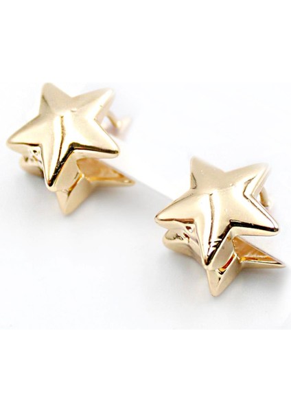 Yıldız Çift Yönlü Huggie Halka Küpe modelleri