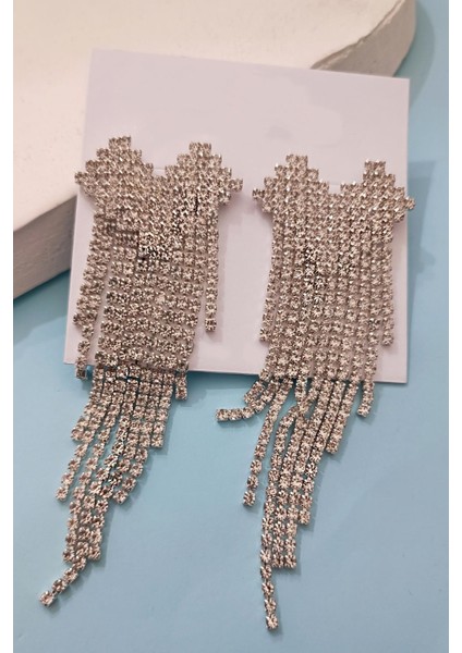 Taşlı Lagün Sallantılı Kalp Küpe fırsatları