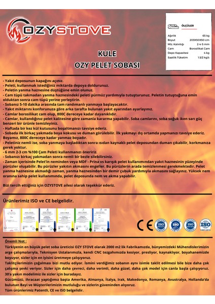 Ozystove Kule Pelet Sobası