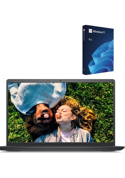 Inspiron 15 3520 I5-1235U 8gb Ram 1tb SSD 15.6'' Fhd   Taşınabilir Bilgisayar  +  Microsoft Windows 11 Pro 64 Bit Türkçe USB Kutu I352024052009_W81TB