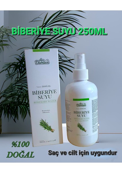 %100 Doğal Biberiye Suyu 250 ml Sprey (Saç ve Cilt)