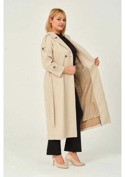 Karen Kadın Spor Kışlık Astarlı Örme Kaşe Manto fiyatları