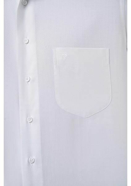 Regular Fit Açık Gri Klasik Erkek Gömlek GM23K232055_D54