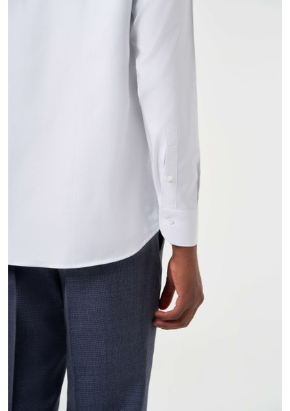 Regular Fit Açık Gri Klasik Erkek Gömlek GM23K232055_D54