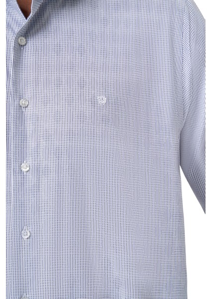 Regular Fit Klasik Lacivert Erkek Gömlek GM23Y231037_D39