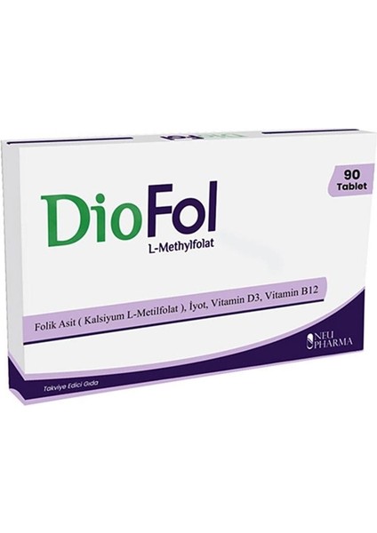 Diofol L-Methylfolat 90 Tablet