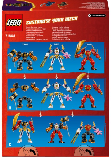 ® NINJAGO® Cole'un Toprak Elementi Robotu 71806 - 7 Yaş ve Üzeri Çocuklar için Aksiyon Figürü İçeren Yaratıcı Oyuncak Yapım seti (235 Parça)