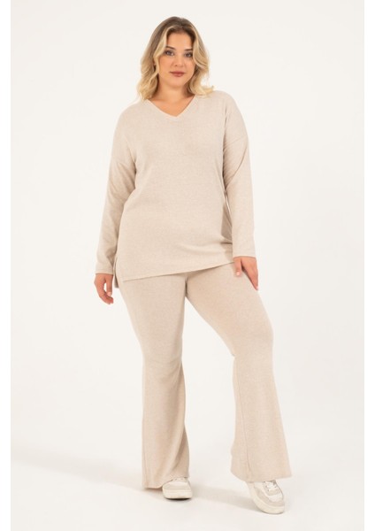 Basic V Yaka Triko Kazak fırsatları