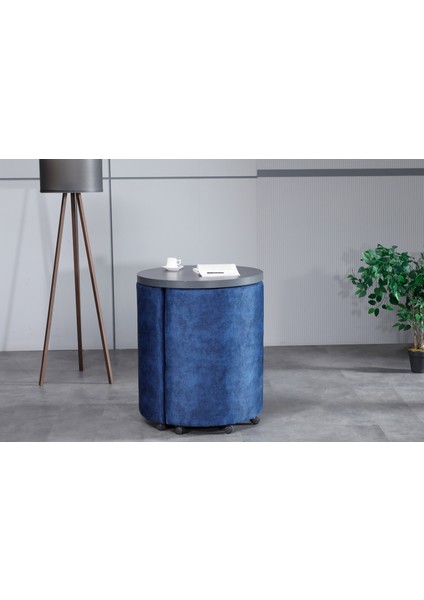 Marvel Tezgahlı Depolama Alanlı Tekerlekli Kumaş Puf - Bench modelleri