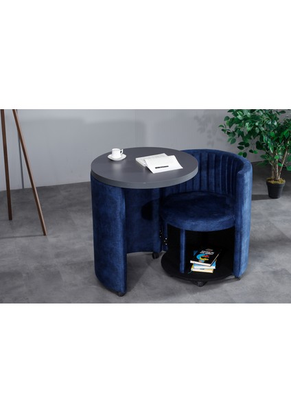 Marvel Tezgahlı Depolama Alanlı Tekerlekli Kumaş Puf - Bench indirimleri