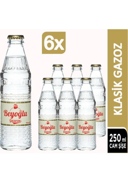 Klasik Gazoz 6 x 250 ml + Reyhan Aromalı Gazoz 6 x 250 ml