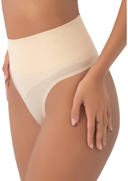 Kadın Siyah Renk Normal Bel String Korse Dikişsiz Fit Toparlayıcı Popo Külot Women fırsatları