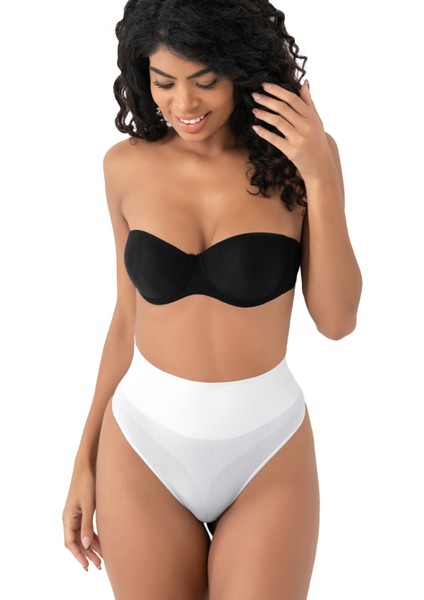 Kadın Siyah Renk Normal Bel String Korse Dikişsiz Fit Toparlayıcı Popo Külot Women fırsatları