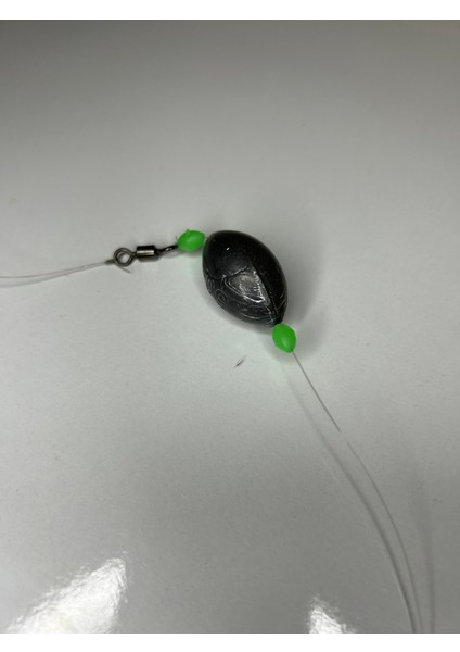 Glowlu Tek Iğneli 50 Gram Gezer Kurşunlu Hazır Olta Iğnesi Takımı Kıyı (Çipura,mercan,lidaki,vb)