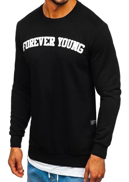 B&S Uniforma, Baskılı Kadın Sweatshirt Trend Günlük Sweat