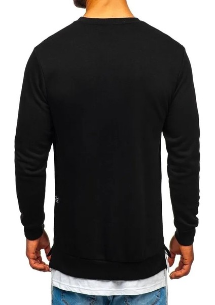 B&S Uniforma, Baskılı Kadın Sweatshirt Trend Günlük Sweat