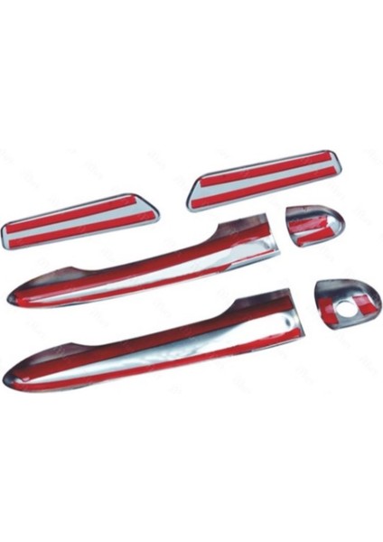 Alminox Oto Renault Clio 4 (Hb) 2013 > Kapı Kolu P.çelik 4 Pcs (Sensörlü)