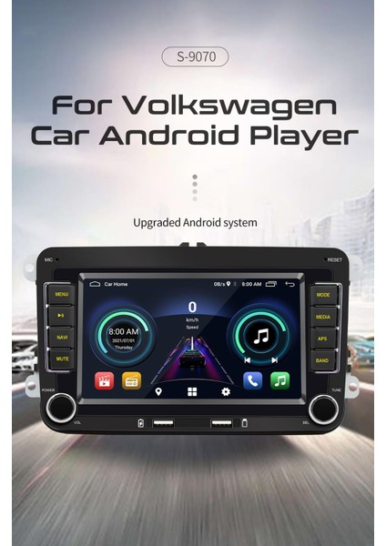 7 Inch 2 Gb Ram/32 Gb Rom Carplay+Android Auto ile Volkswagen Grubu Için Android Full Set