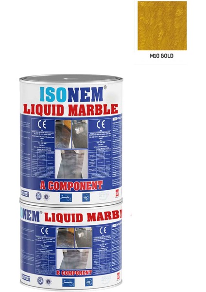 Isonem Liquid Marble Sıvı Mermer 1 kg M10 Gold
