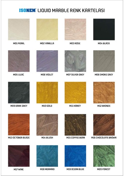 Isonem Liquid Marble Sıvı Mermer 1 kg M10 Gold fiyatları