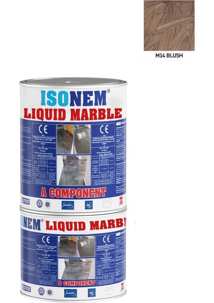 Isonem Liquid Marble Sıvı Mermer 500 gr M14 Blush