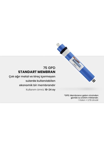 Kapalı Kasa Su Arıtma Cihazı 11'li Filtresi Standart Membran Set