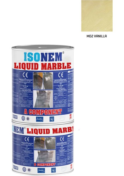 Isonem Liquid Marble Sıvı Mermer 2,5 kg M02 Vanılla