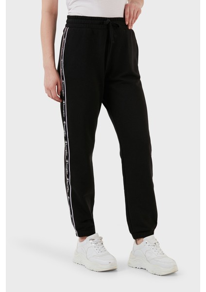 Logo Şeritli Regular Fit Belden Bağlamalı Cepli Spor Pantolon Bayan Pantolon 117294 Nbk KK001 modelleri