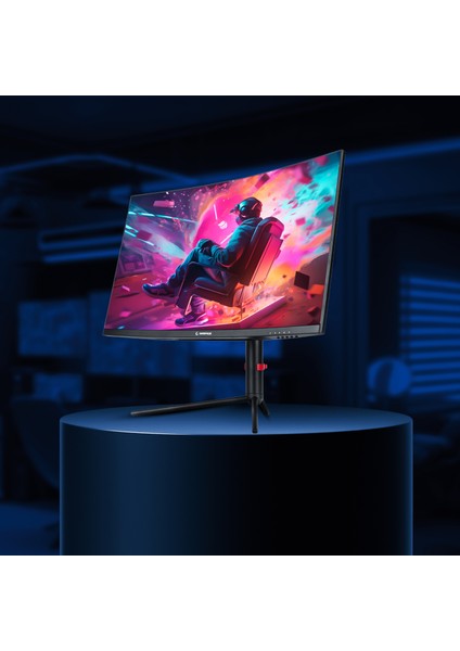 Prime PR27R165QC 27 165Hz 1ms Csot Va Qhd 2k Freesync Rgb Pivot Pc Curved Oyuncu Monitörü