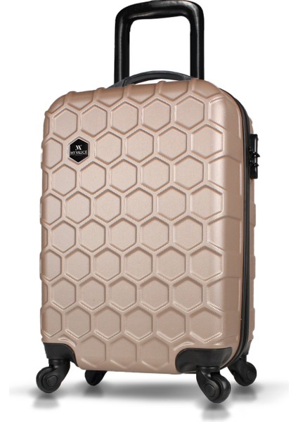 Honey Abs Küçük Kabin Boy Valiz Gold