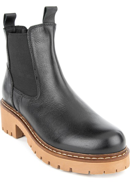 Orthopedix Delarge 6 Nokta Hakiki Deri Lastikli Topuk Dikeni Pedli Kadın Bot 324274