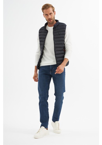 Erkek Standart Kalıp Şişme Yelek Lacivert - 305DNGR fiyatları