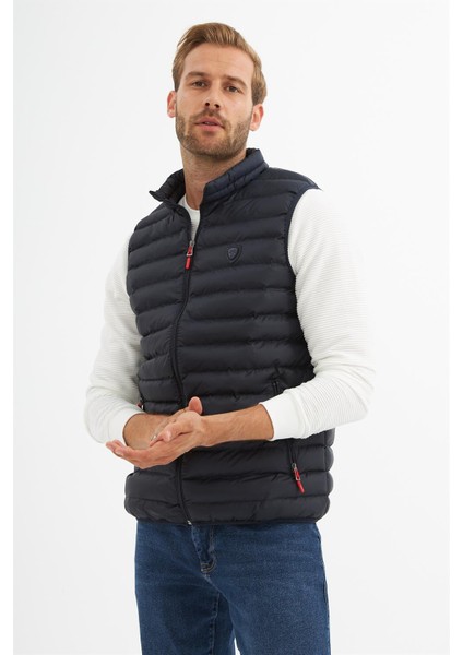 Erkek Standart Kalıp Şişme Yelek Lacivert - 305DNGR fırsatları