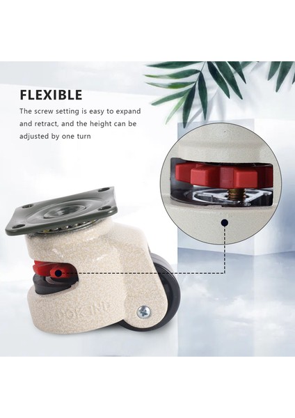 4 Adet Geri Çekilebilir Tesviye Tekerleri Endüstriyel Makine Döner Tekeri Castor Tekerlek Ofis Koltuğu Arabası 330 Lbs Kapasiteli GD-40F (Yurt Dışından) indirimleri