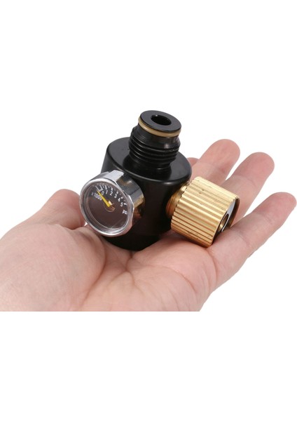 Pcp Hava Tankı Silindir Regülatörü Ayarlanabilir Basınç 0-2800PSI ve Hpa Tankı Pimi Vana 300BAR 5/8-18UNF (Yurt Dışından)