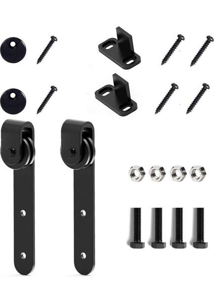 20 Adet 0.63INCH-0.78INCH Karbon Çelik Dolap Sürgülü Kapı Ahır Donanım Kiti Sürgülü Kapı Çerçevesi Asılı Ray Slaytları (Yurt Dışından)