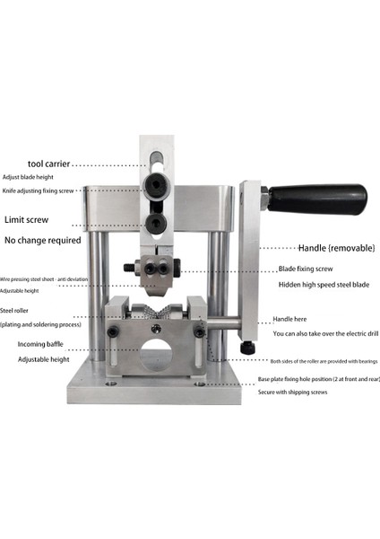 Tel Erozyon Makinesi Elektrikli Tel Çektirme Soyma Otomatik El Krank Manuel Hurda Soyma Bakır Kablo Striptizci (Yurt Dışından)