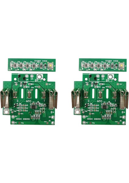 2x Bosch 18 V BAT610 BAT609 BAT618 Lityum Iyon Kutusu Şarj Koruma Devre Pcb (Yurt Dışından)