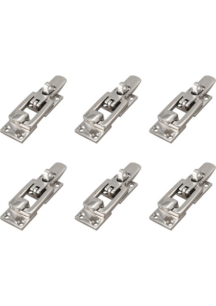 6X316 Paslanmaz Çelik Tekne Kapı Kilidi Mandalı Yakalama Anti-Çıngırak Raptiye Kelepçe 70MM Deniz Donanımı (Yurt Dışından)