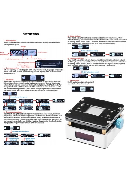 Cpu Isıtma Platformu Cep Telefonu Pcb Anakart Çip Cpu Isıtma Tutkal Temizleme Lehim Temizleme Bga Onarım Aracı (Yurt Dışından)