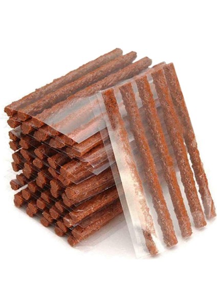 100 Adet Araba Içsiz Lastik Tamir Aracı Kauçuk Şeritler Stiring Fişi Garaj Conta Yama Lastik Bakımı Için Evrensel (Yurt Dışından)
