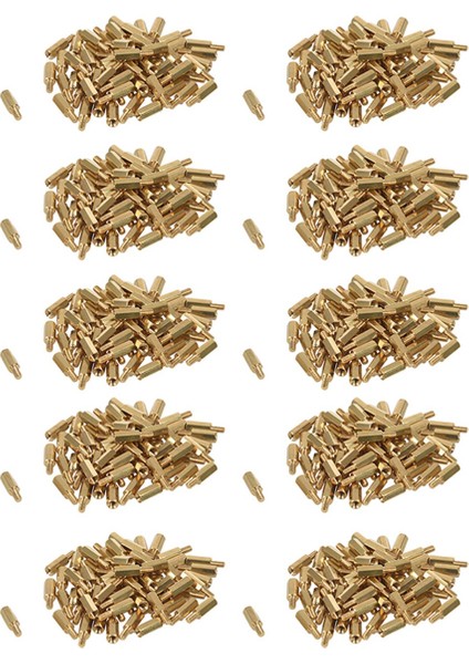 500 Adet M3 Erkek x M3 Dişi 11MM Uzunluk Pirinç Vida Konu Pcb Stand-Off Paspayı (Yurt Dışından)