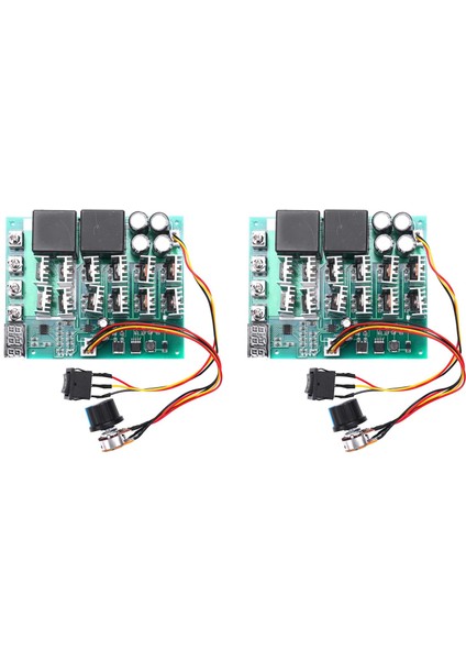 2x Dc 10-55V 12V 24V 36V 48V 55V 100A Motor Hız Kontrol Cihazı Pwm Hho Rc Ters Kontrol Anahtarı LED Ekran ile (Yurt Dışından) fiyatları