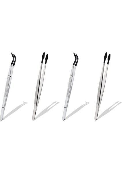 4 Adet Lastik Ucu Cımbız Seti Zanaat Laboratuvarı Için Endüstriyel Hobi Cımbız Pense Takı Damga Plastik Kutu 15 cm (Yurt Dışından)