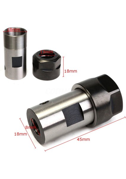2x ER16 Collet Chuck Motor Mili Mili Uzatma Çubuğu Tutucu 8 mm Cnc Freze (Yurt Dışından)