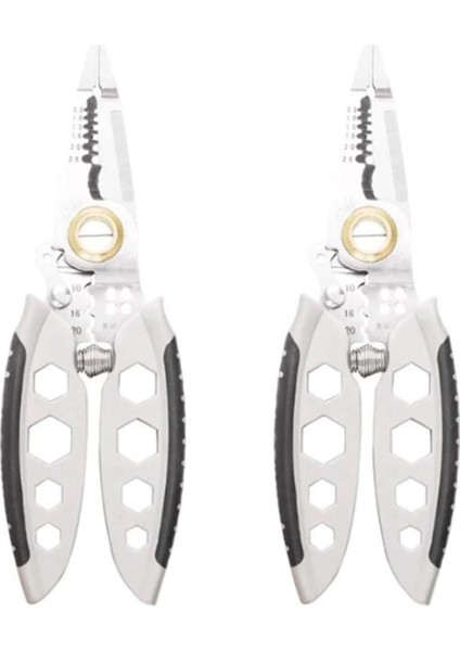 7 Inç Çok Amaçlı Tel S Elektrik Kablosu Sıkma Aleti 2'li Paket - Renkli (Yurt Dışından)