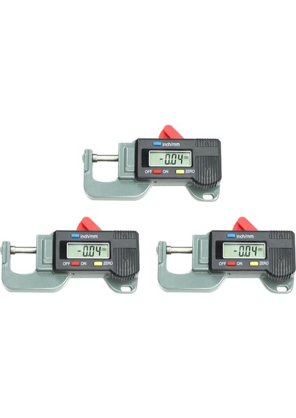 3x Taşınabilir Hassas Dijital Kalınlık Ölçer Ölçer Metal Test Cihazı Mikrometre 0 Ila 12.7mm (Yurt Dışından) fiyatları