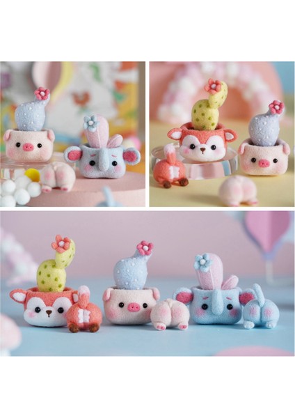 Yeni Başlayanlar Için Saksı Kaktüs Iğne Keçe Kitleri, Iğne Keçe Seti, Keçe Iğneleri, Köpük Ped, Keçe Kumaş, Talimat (Yurt Dışından) fırsatları