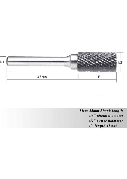 Adet Sa-5 Tungsten Karbür Çapak Silindir Şekli Çift Kesim Döner Çapak Dosyası 1/4 Shank ile Döner Aracı Kalıp Öğütücü Için (Yurt Dışından) fırsatları