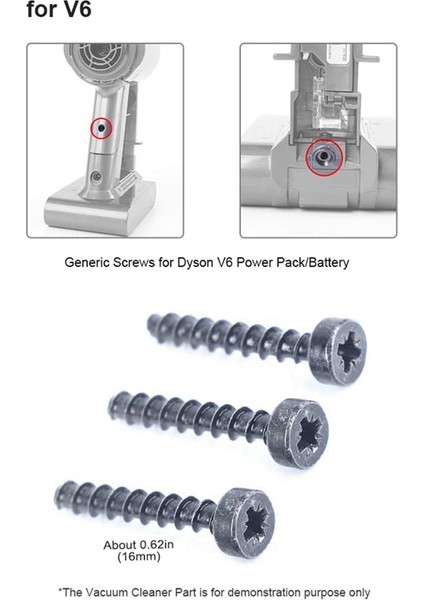 Dyson Akülü V6 V7 V8 V10 V11 Elektrikli Süpürge Güç Paketi Için 9 Vida Seti/ (Yurt Dışından)